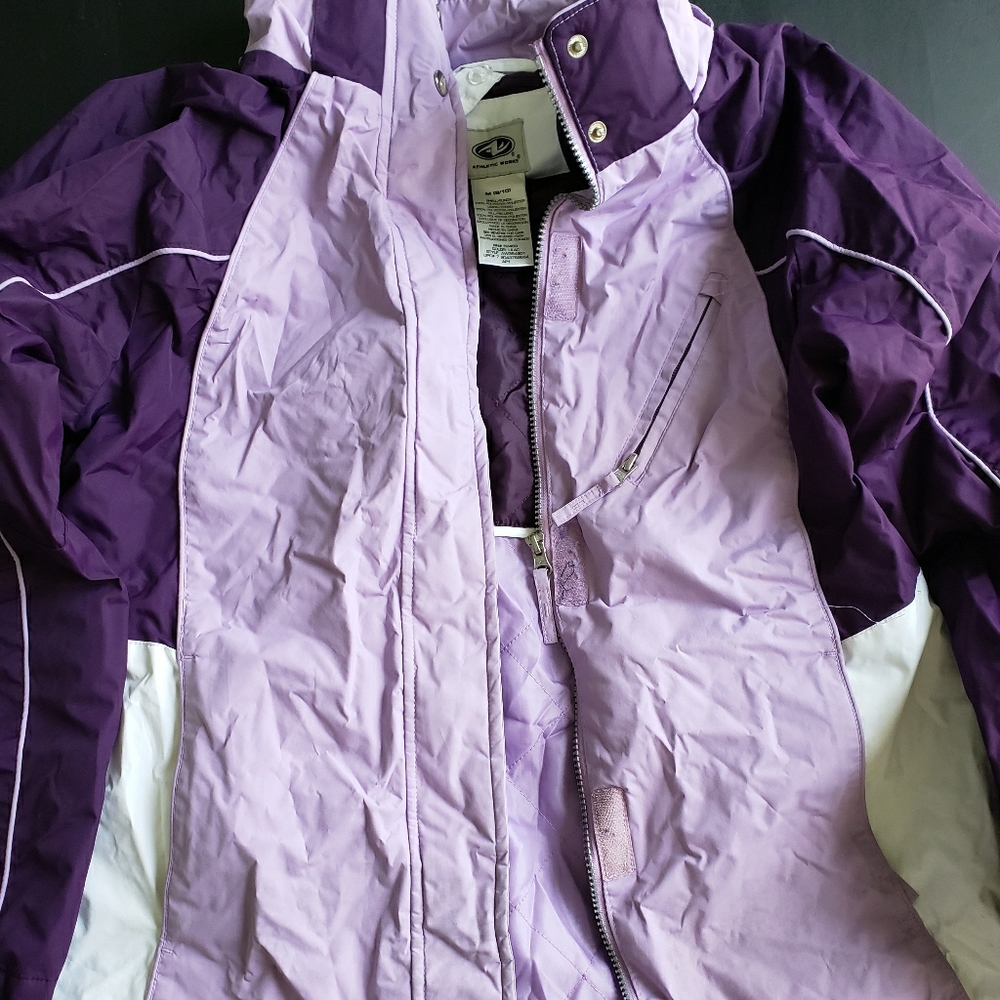 Purple cold weather jacket